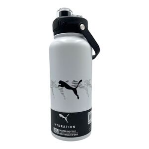 Puma Hydration Flip Top Spout Stainless Steel Water Bottle 32 oz With Handle